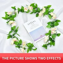 Moocorvic Artificial Rose Flowers for Decoration Flower Garland Decorations Plastic Artificial Flowers for Wedding Decoration Photo Booth Backdrop