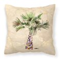 thumbnail image 1 of "Almohada decorativa de tela de palmera de los tesoros de Caroline 8480PW1414, 14Hx14W, multicolor" Caroline's Treasures 8480PW1414, 1 of 1