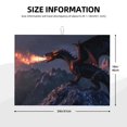 thumbnail image 2 of Kdxio Fire Breathing Dragon Twilight for Dish Drying Mat,24*18 inch Absorbent Dish Drainer Kitchen Counter,Large Size Dish Drying Pad for Countertops,Draining Racks, 2 of 6