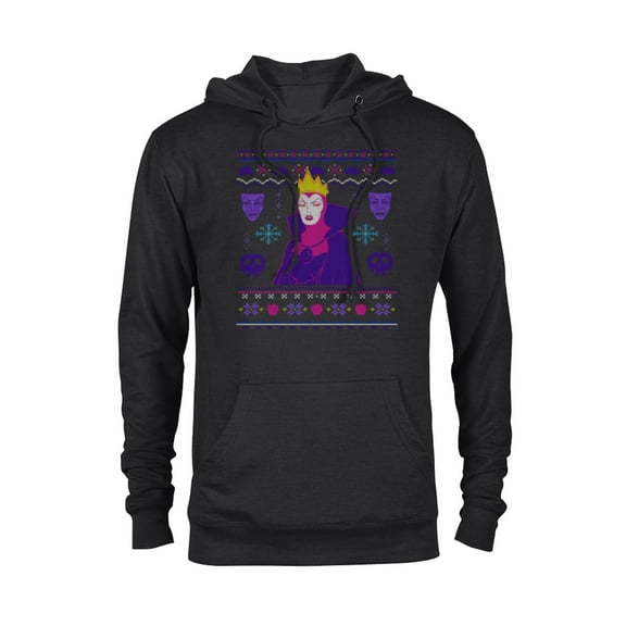 Disney Villains Snow White Evil Queen Christmas Sweater - Pullover Hoodie for Adults - Customized-Black