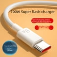 thumbnail image 1 of Cable de datos tipo C para carga rápida Huawei Glory Cable de carga tipo C 66W100W Cable de datos 6A, 1 of 5
