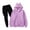 Purple, variant on CCRFTGI Boys Girls Sweatsuit 2 Piece Set Size 7 Casual Tracksuit Fashion Clothing Set Lightweight Spring Day Hoodies Sweatshirt and Sweatpants Joggers Set with Pocket Orange 7-8Y