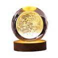 thumbnail image 1 of 3D Planets Crystal Ball Engraved Miniature Model Night Light Home Office Decor, 1 of 7