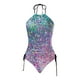 thumbnail image 4 of WILLBEST Traje de Baño Mujer Manga Larga Traje de Baño Tankini Con Estampado de Estrellas Degradado Separado Para Mujer Conjunto 2, 4 of 4