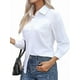 thumbnail image 1 of Camisas de Algodón para Mujer, con Botones, Cuello, Larga, Blusas Antiarrugas. M, 1 of 10