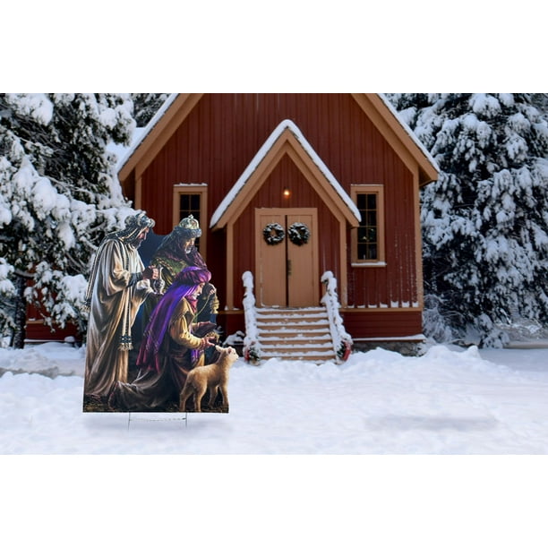 Three Wise Men Outdoor LifeSize Yard Signs