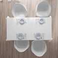 thumbnail image 4 of Ambesonne I Love You Place Mats Set of 4, Red Kiss Lipstick, Standard Size, Dark Coral Grey, 4 of 4