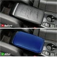 thumbnail image 4 of LAICAIW Car Center Console Pad, Universal Waterproof Car Armrest Seat Box Cover, Car Interior Accessories, Carbon Fiber PU Leather Auto Armrest Cover Protector for Most Vehicle, SUV, Truck, Car (Blu, 4 of 6