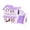 B002- Purple (Duplex Villa), variant on Hamster Hideout, Sage Green Two-Story Hamster House, Small Animal Hut for Dwarf Syrian Hamster Gerbil, Aesthetic Green White Hamster Toys House, Chew-Proof Foam Pvc Pet Habitat