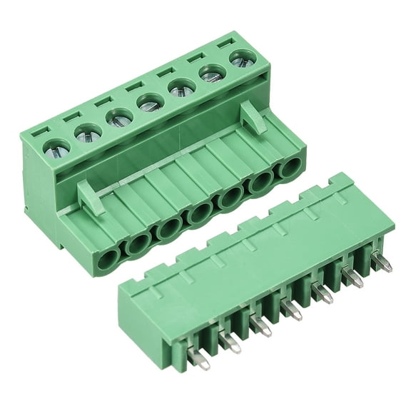 7 Pin 5.08mm Pitch Male Female PCB Screw Terminal Block 5Sets