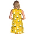 thumbnail image 2 of Bixox cartoon goose Print Women's Sleeveless A-Line Dress with Pockets, Casual Knee-Length Tank Dress for Summer-Large, 2 of 7