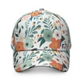 thumbnail image 2 of Vintage Wildflower Baseball Cap – Floral Botanical Dad Hat with Artistic Watercolor Flower Pattern, Romantic Bright Colorful Bloom Design, Comfortable Snapback, 2 of 7