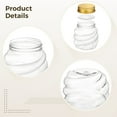 thumbnail image 3 of 50 Pcs Honeycomb Plastic Jars, 2 oz Bottles with Gold Aluminum Lids, Wide Mouth Canning Jars, Threaded Honey Jars, Ideal for Storage and Crafts, Versatile for Kitchen and DIY Projects, 3 of 5
