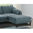 thumbnail image 5 of Living Room Classic 6pc Modular Sectional set 2x Armless Chair 2x Corner Wedge 2x Ottoman Mineral Morgan Fabric Cushion Couch, 5 of 9