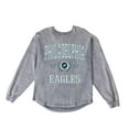 thumbnail image 6 of Women's Gameday Couture Gray Philadelphia Eagles Oversized Final Score Snow Wash Long Sleeve T-Shirt, 6 of 6