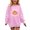 Pink, variant on YUANxueke Boys & Girls Fleece Sweatshirt, Long Sleeve Cute Pumpkin Print Oversized Shirt, Casual Crewneck Loose Fit Pullover