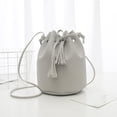 thumbnail image 1 of Female Cute Bag Shoulder Messenger Bag Drawstring Bucket Bag Retro Wild Bag, 1 of 2