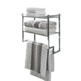 thumbnail image 7 of Organize It All 2 Tier Wall Mounted Metal Shelf with Towel Rack, 7 of 7
