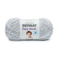 BERNAT BABY VELVET YARN, MISTY GRAY, 300G, 10.5 OZ