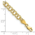thumbnail image 5 of Auriga Fine Jewelry 14K Yellow Gold Double Link Charm Bracelet 8 inch for Women, 5 of 5