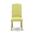 thumbnail image 4 of AMEN3-OAK-07 3 Piece DINETTE SET - 1 Dining Table and 2 Limelight Upholstered Dining Chairs - Oak Finish, 4 of 7
