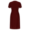 thumbnail image 3 of Robe d'Été Décontractée à Œillets pour Femmes, Robe Maxi Brodée Boho, Robe Longue Plissée, Vêtements Tendance pour Vacances à la Plage 2025, 3 of 6