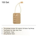 thumbnail image 3 of Price Tags and Hang Tag String Clothing Tag, 2"x1.4" Brown String Tags for Clothes, Retail Store 150 Set, 3 of 6