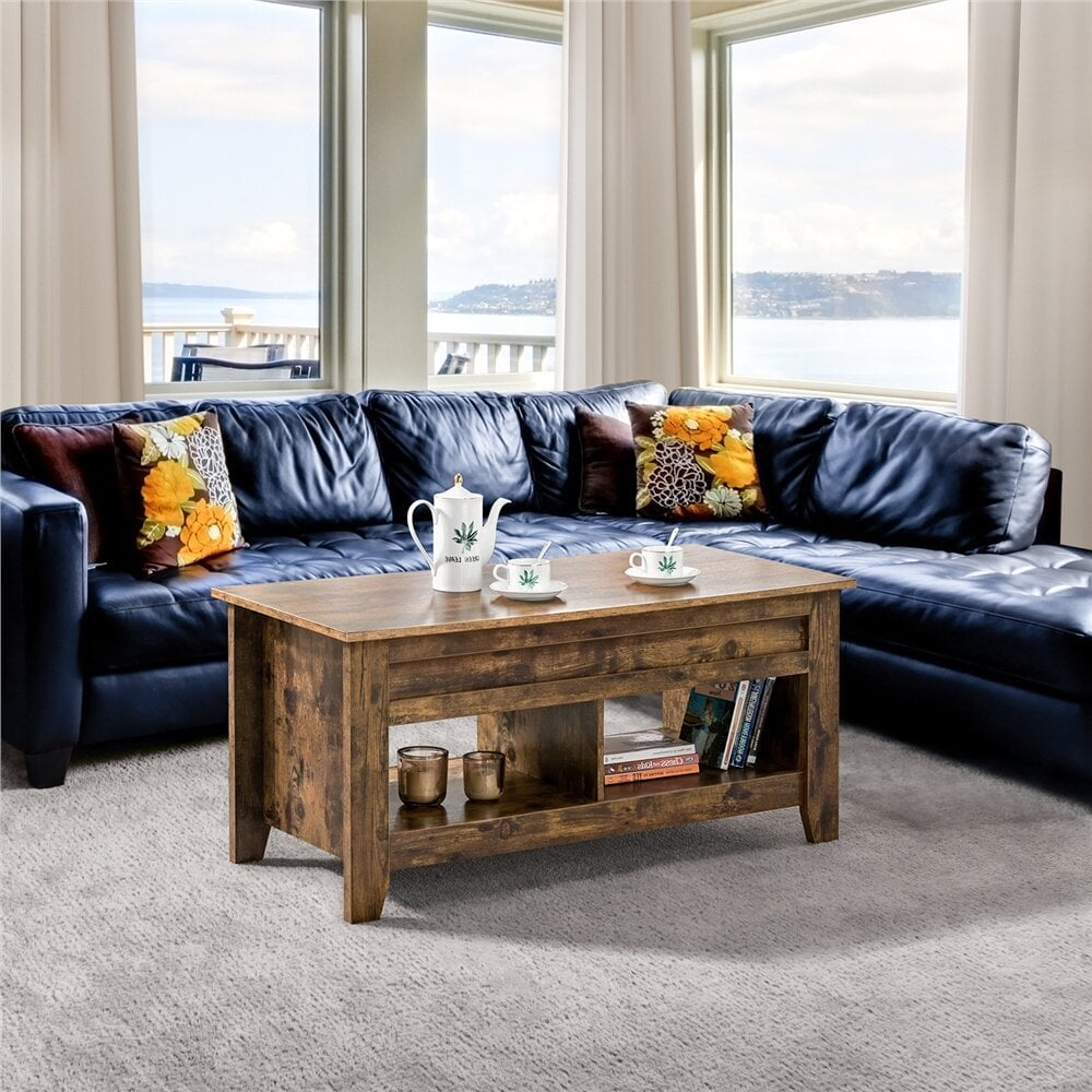 Kincade Lift Top Extendable Coffee Table with Storage, Integrated