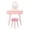 Pink Crown, variant on Ktaxon Kids' Vanity Table and Stool Makeup Dressing Set w/ Mirrors & Drawer, Pink