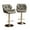 Gray, variant on Roundhill Furniture Glasgow Contemporary Tufted Adjustable Height Hydraulic Bar Stools, Set of 2, Black