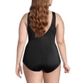 thumbnail image 2 of Lands' End Women's Plus Size Long Torso Tugless Low Leg One Piece Swimsuit, 2 of 5