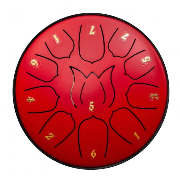 QAYOZ Rain Drum for Outside & Garden – 6-Inch Steel Tongue Drum, 11 Notes with Bag, Mallets & Music Book – Ideal for Meditation, Yoga, Relaxation, and Musical Education