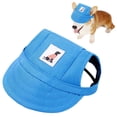 thumbnail image 2 of Pet Baseball Cap - Qyaukm Dog Hat Dog Sun Hat Dog Baseball Cap Dog Trucker Hat Dog Hats for Small Medium Large Dogs with Ear Holes Adjustable Breathable Design Outdoor All Season, 2 of 9