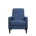 thumbnail image 3 of Pushback Recliner Chair, Blue - Upholstered For Home Relax, 30 In Depth, 34 Width, 40 Height, 75 Lb Weight Luxury, 29.4-inch 33.47-inch 40.98-inch 74.42-pound, 3 of 4