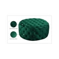 thumbnail image 2 of Meridian Furniture Addison Button Tufted Green Velvet Ottoman and Bench, 2 of 4
