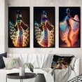 thumbnail image 1 of Designart "Translucent Light Dancing Figure III" Woman Fashion Photography Framed Wall Art Set Of 3 - Multicolor Glam Frame Gallery Set For Office Decor, 1 of 6