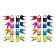 thumbnail image 1 of Paquete de 16 candados pequeños con llave para equipaje, gimnasio, taquilla, mini candado colorido para exteriores, escuela, hogar, 1 of 7