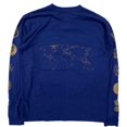 thumbnail image 2 of John Elliott Men's Global Entry University Oversized Long Sleeve Tee T-Shirt in Navy (0 (X-Small), Global Entry), 2 of 9