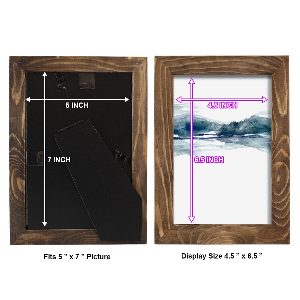 Stark Horizon II - Framed Print w/glass - Walnut