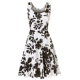 thumbnail image 1 of IROINNID A-Line Dress For Women Fashion Sleeveless Printed Skinny Long Dress V-Neck Knee-Length Dress, 1 of 7