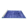 thumbnail image 2 of Ahgly Company Machine Washable Indoor Rectangle Oriental Blue Industrial Area Rugs, 8' x 12', 2 of 4