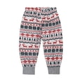 thumbnail image 6 of Qiylii Family Matching Christmas Sleepwear Set, Cute Cartoon Elk Print Costume, 6 of 7