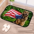 thumbnail image 2 of GZHJMY Bathroom Rugs Mats Non-Slip, Soft Microfiber Absorbent Bath Mats for Shower Bathtubs, Shepherd Dog American Flag Indoor Entrance Door Mats Bedroom Laundry 31”x20” Carpet Runner, 2 of 7