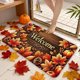thumbnail image 5 of Felpudo de Entrada con Diseño de Hoja de Arce, Calabaza, Ideal para Halloween y Acción de Gracias | Multicolor, Poliéster, 40 X 60 Cm, 1 Unidad, 5 of 6