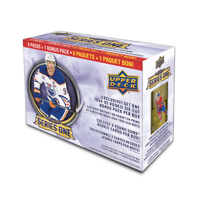 2025-26 Upper Deck Series 1 Hockey Exclusive Mega Box (Quantité limitée à 2 par commande et limite de 1 commande par foyer)