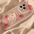 thumbnail image 1 of Sanrio funda de teléfono de Hello Kitty, paquete completo de silicona, Anime Kuromi, carcasa trasera a prueba de golpes para iPhone 14, 13, 12, 11, Mini SE, 1 of 4