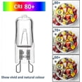 thumbnail image 4 of 10-Pack of 28W 230V 370LM 2700K Warm White Dimmable G9 Halogen Bulbs, 4 of 5