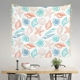 thumbnail image 2 of Sikiie Colorful Seashells1 tapestry wall hanging home decor for bedrooms, living rooms, dorms 60x51in, 2 of 6