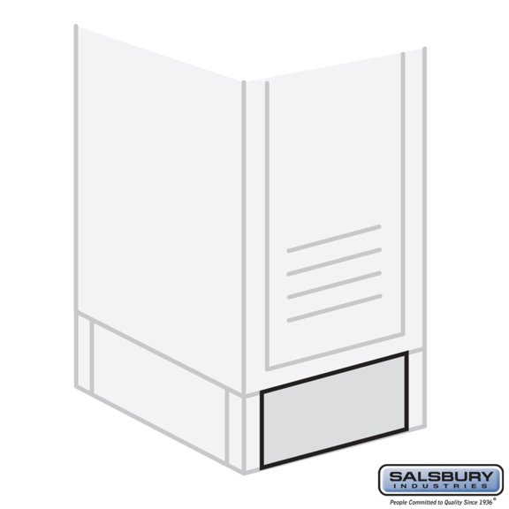 Front Base - for 18 Inch Wide Lockers - Gray