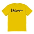 thumbnail image 1 of Chicago Illinois Graphic Gold Men's Cotton T-Shirt, 1 of 1